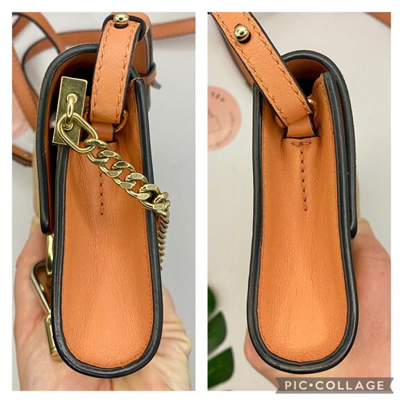 Chloe Mini Faye WOC Wallet on Chain Leather Crossbody Bag Purse Chloé Micro - Picture 11 of 12